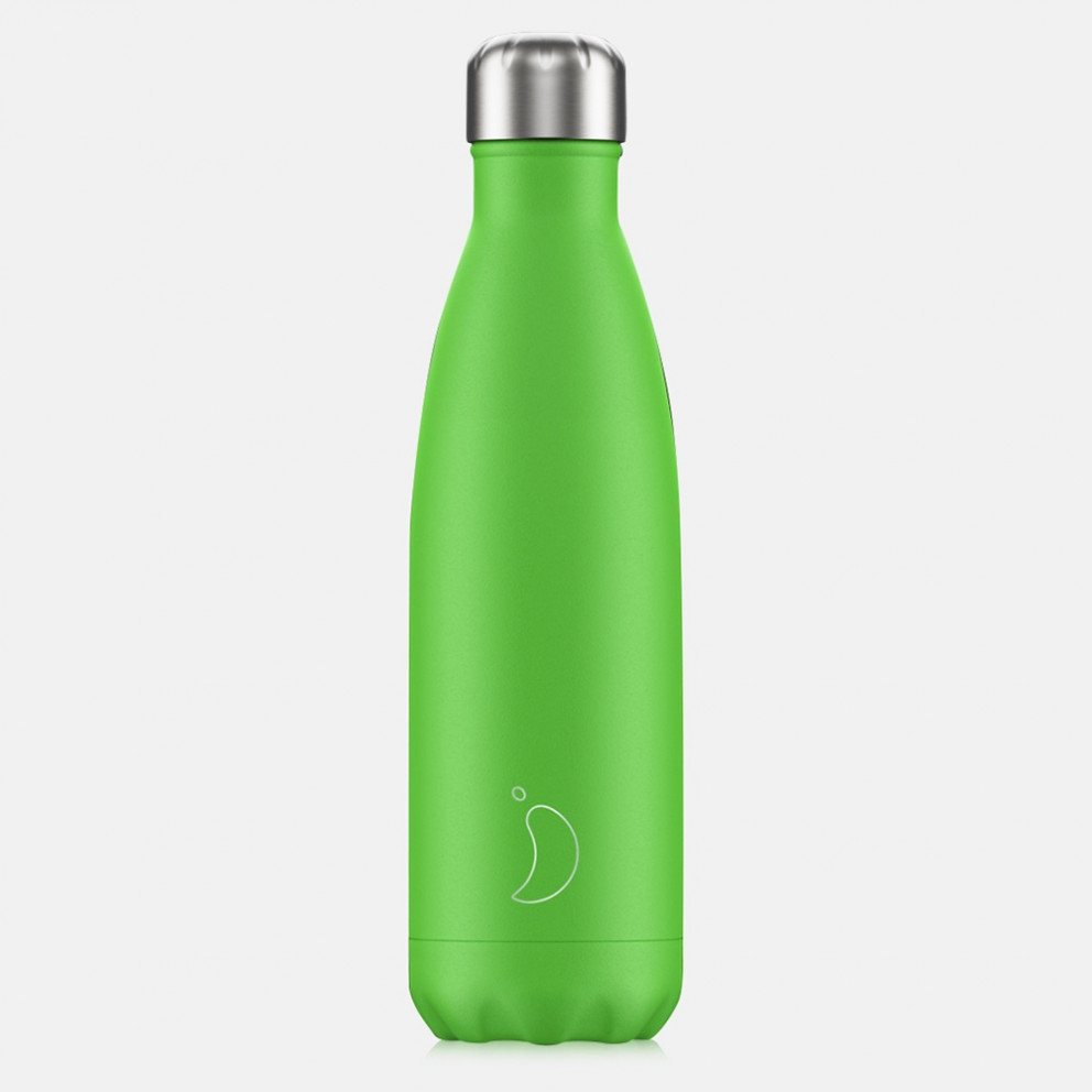 Chilly's Bottles Neon Green Μπουκάλι Θερμός 500ml