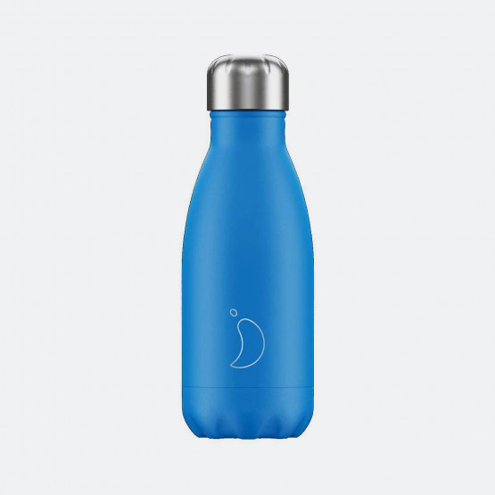 Chilly's Neon Blue Ανοξείδωτο Μπουκάλι Θερμός 260ml