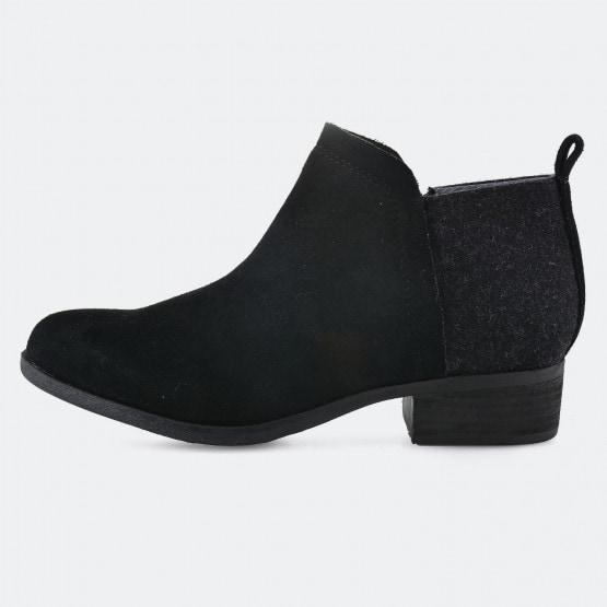 TOMS Blk/blk Suede/wool Wm Deia Botie