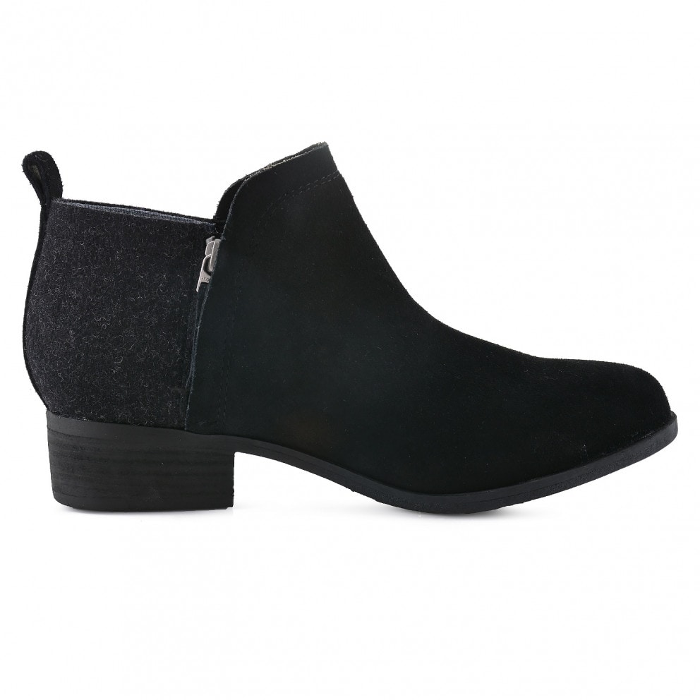 TOMS Blk/blk Suede/wool Wm Deia Botie