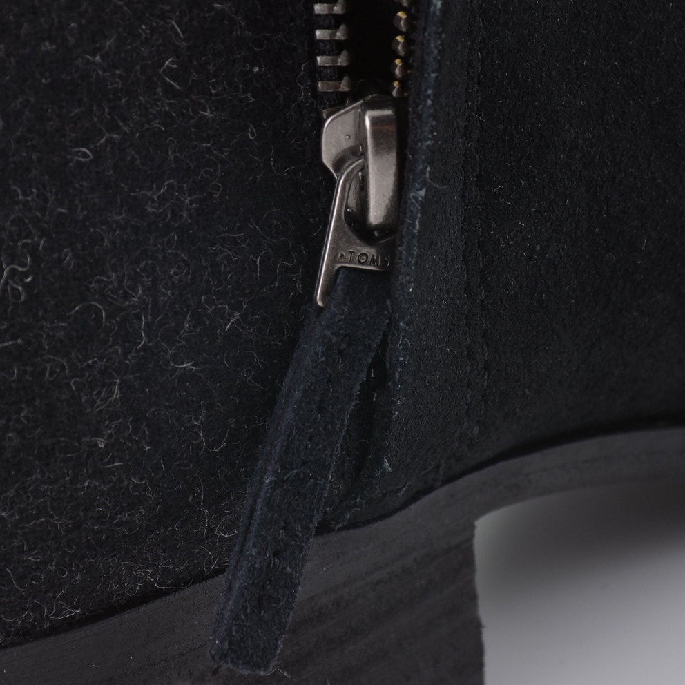 TOMS Blk/blk Suede/wool Wm Deia Botie
