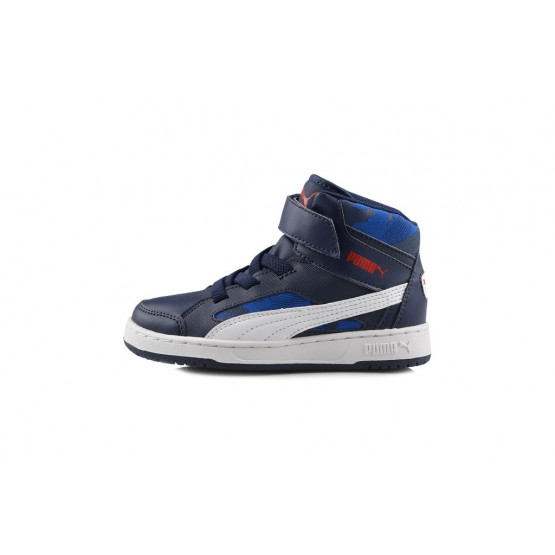 Puma Rebound V2 Hi Camo V Kids