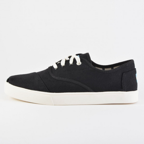 TOMS Black Heritage Canvas Cup Mn Cord Sneak