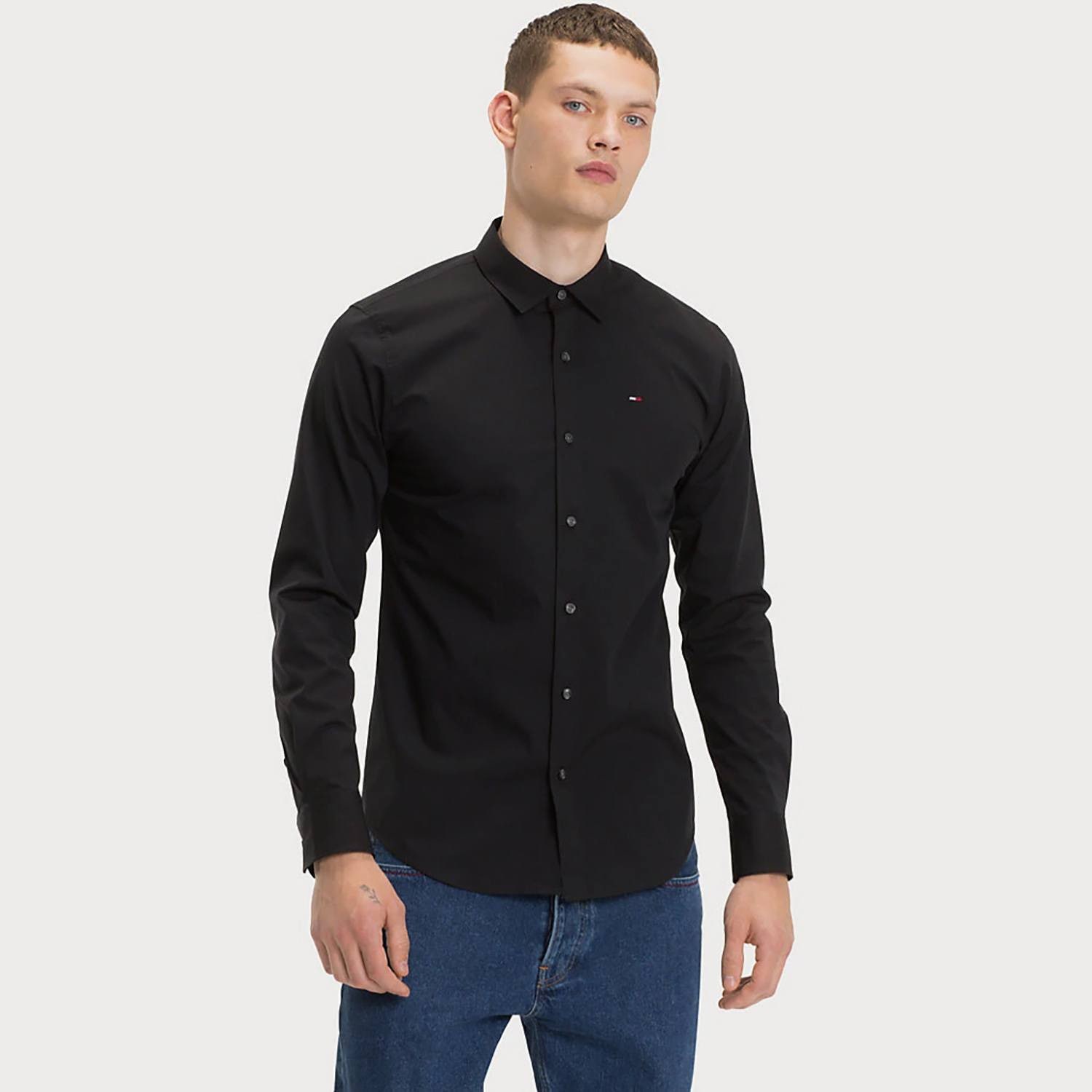 tommy jeans original stretch shirt