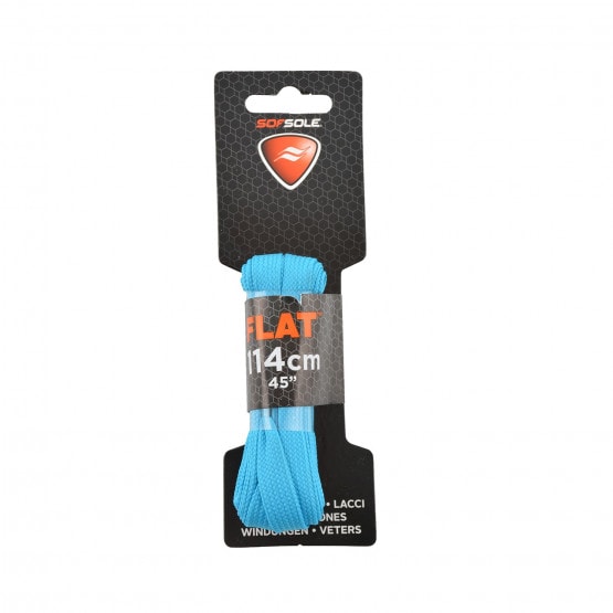 SofSole Flat Blue Neon Laces 114Cm