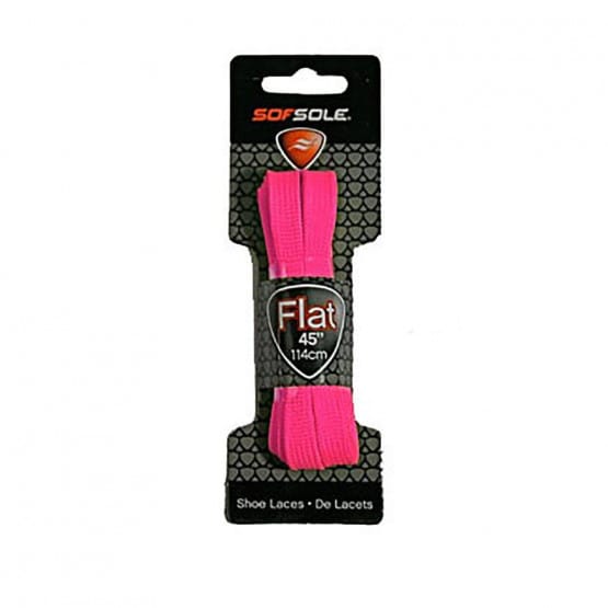 SofSole Flat Pink Neon Laces 114Cm