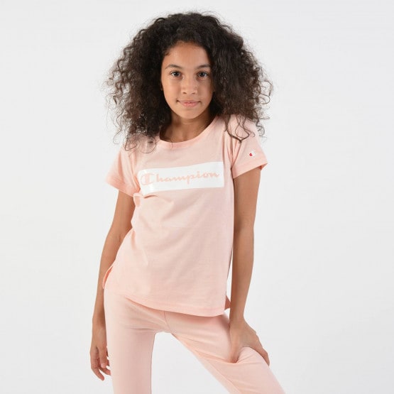 Champion Crewneck T-Shirt - Παιδικό Μπλουζάκι Για Κορίτσια