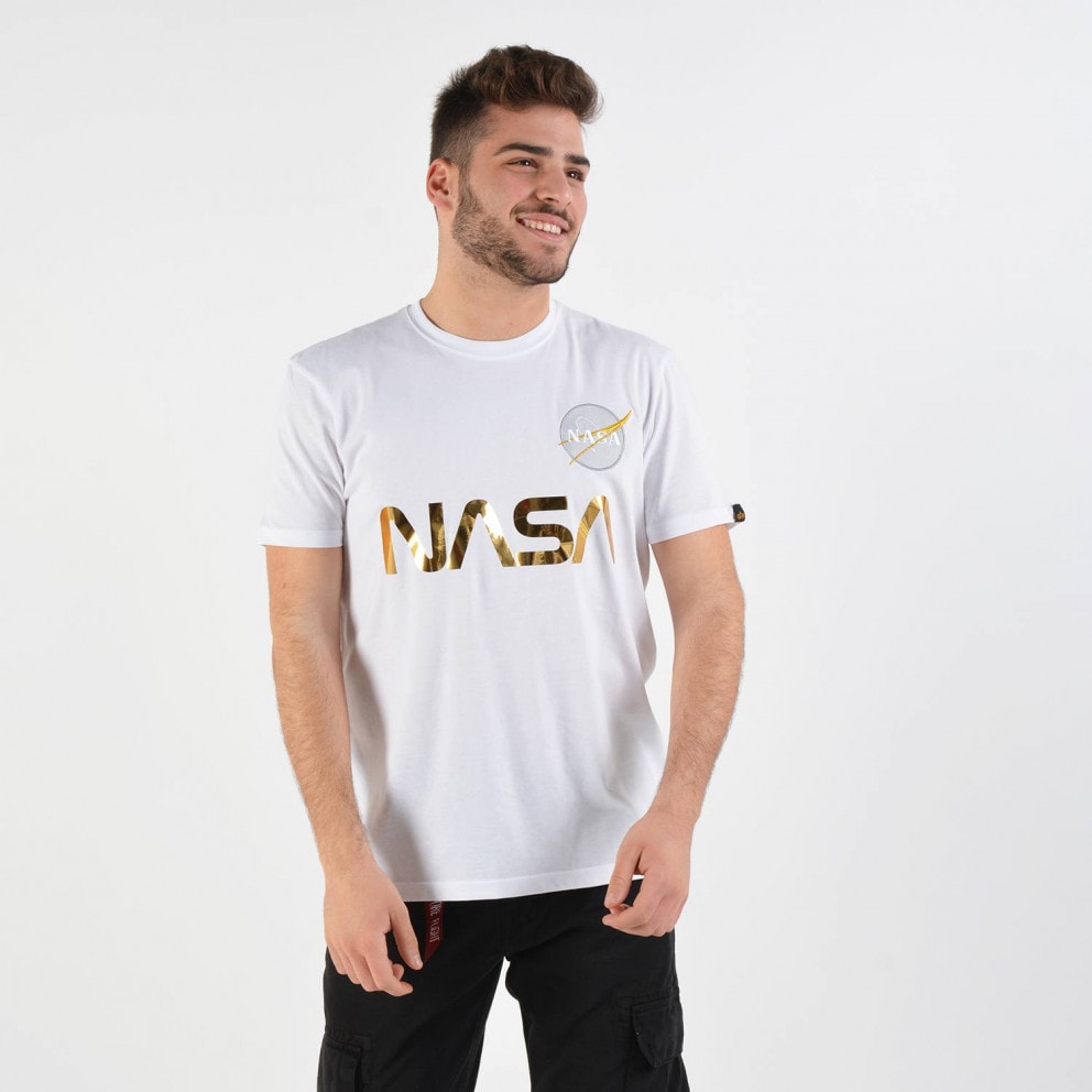 ss White/Gold Shirt Men\'s Space 178501/438 - T Shuttle Industries shirt gershon - Alpha