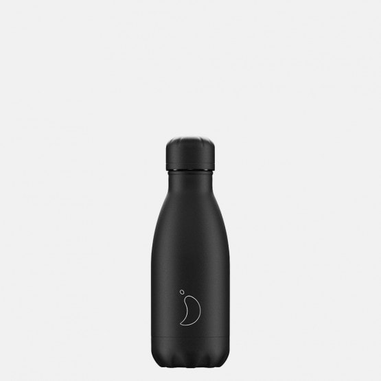 Chilly's Matte All Black Ανοξείδωτο Μπουκάλι Θερμός 260ml