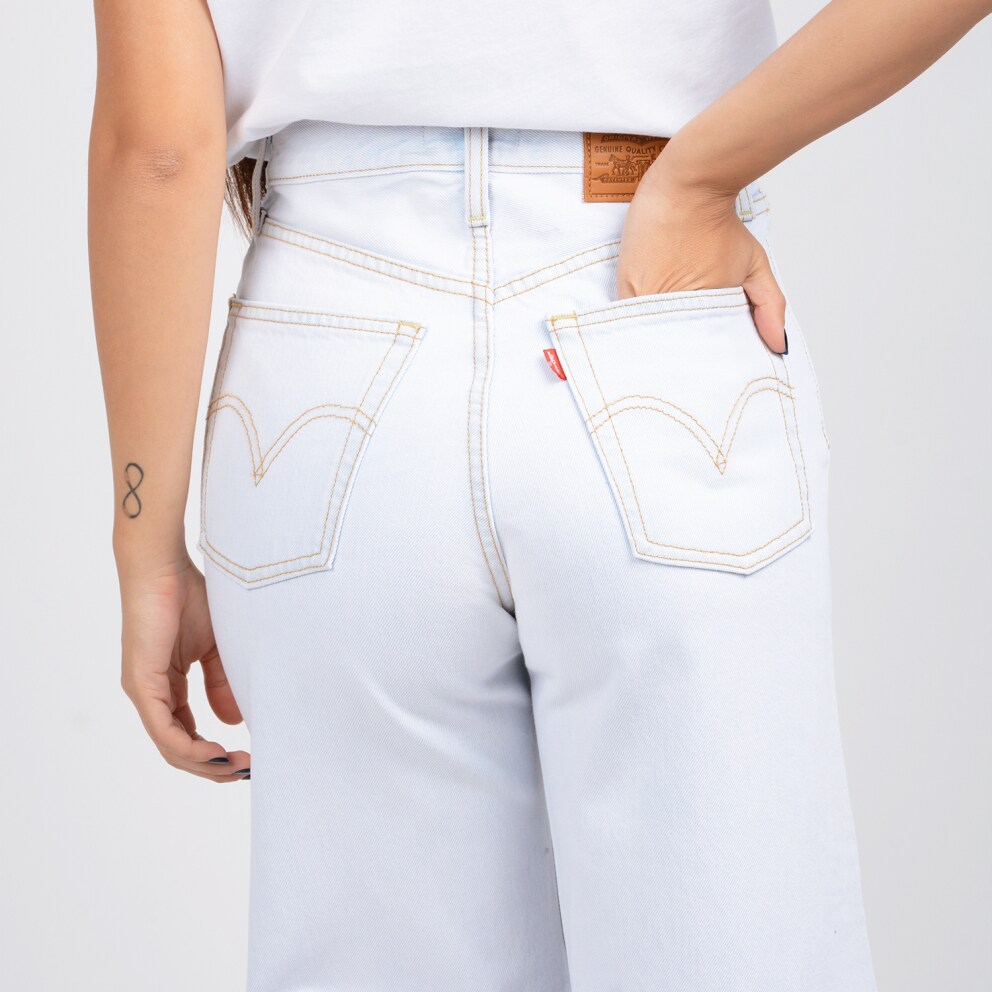 Levi's ribcage pleat front wide jean online