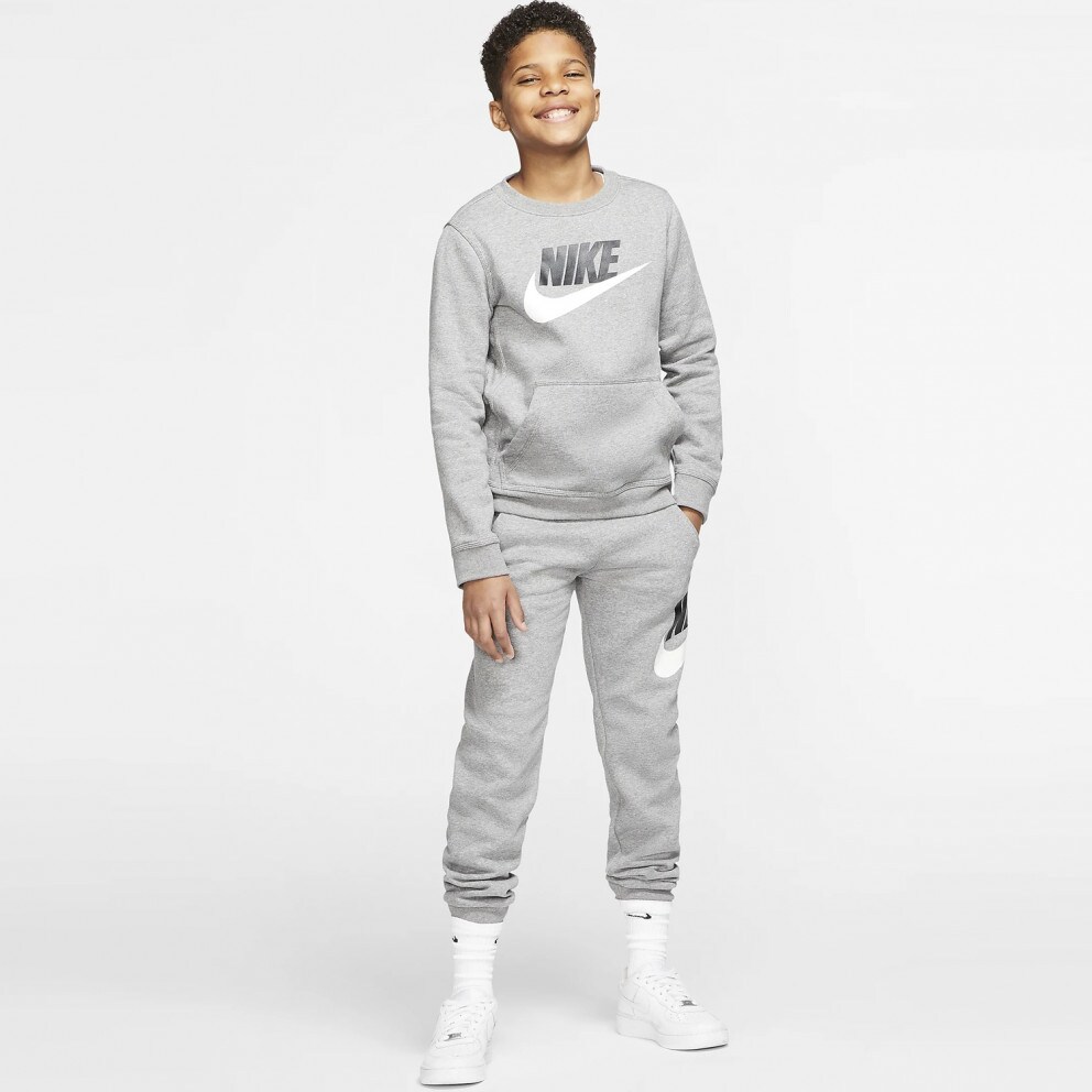 Nike Sportswear Club Fleece Kids Trousers CARBON HEATHER/SMOKE GREY ...