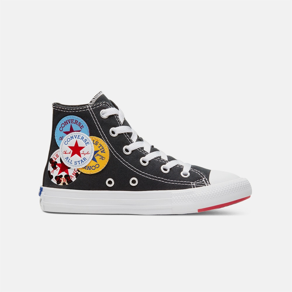 converse logo play high top