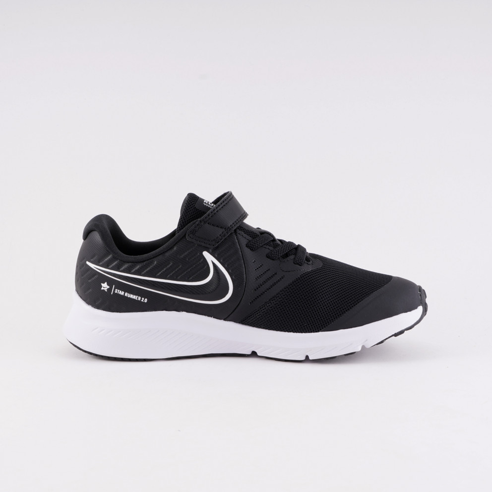 nike star runner 2 black and white