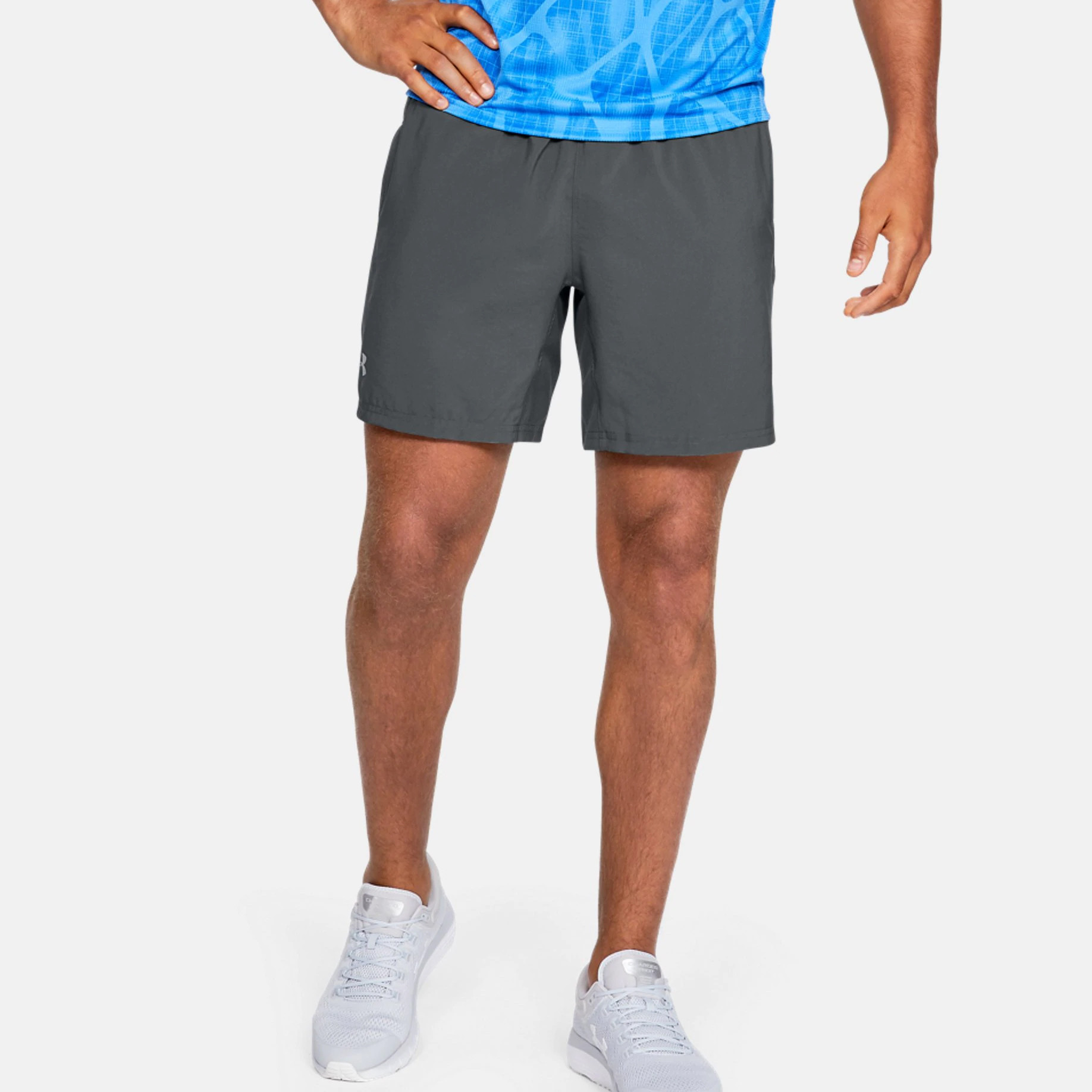 men's ua speed stride solid 18 cm shorts