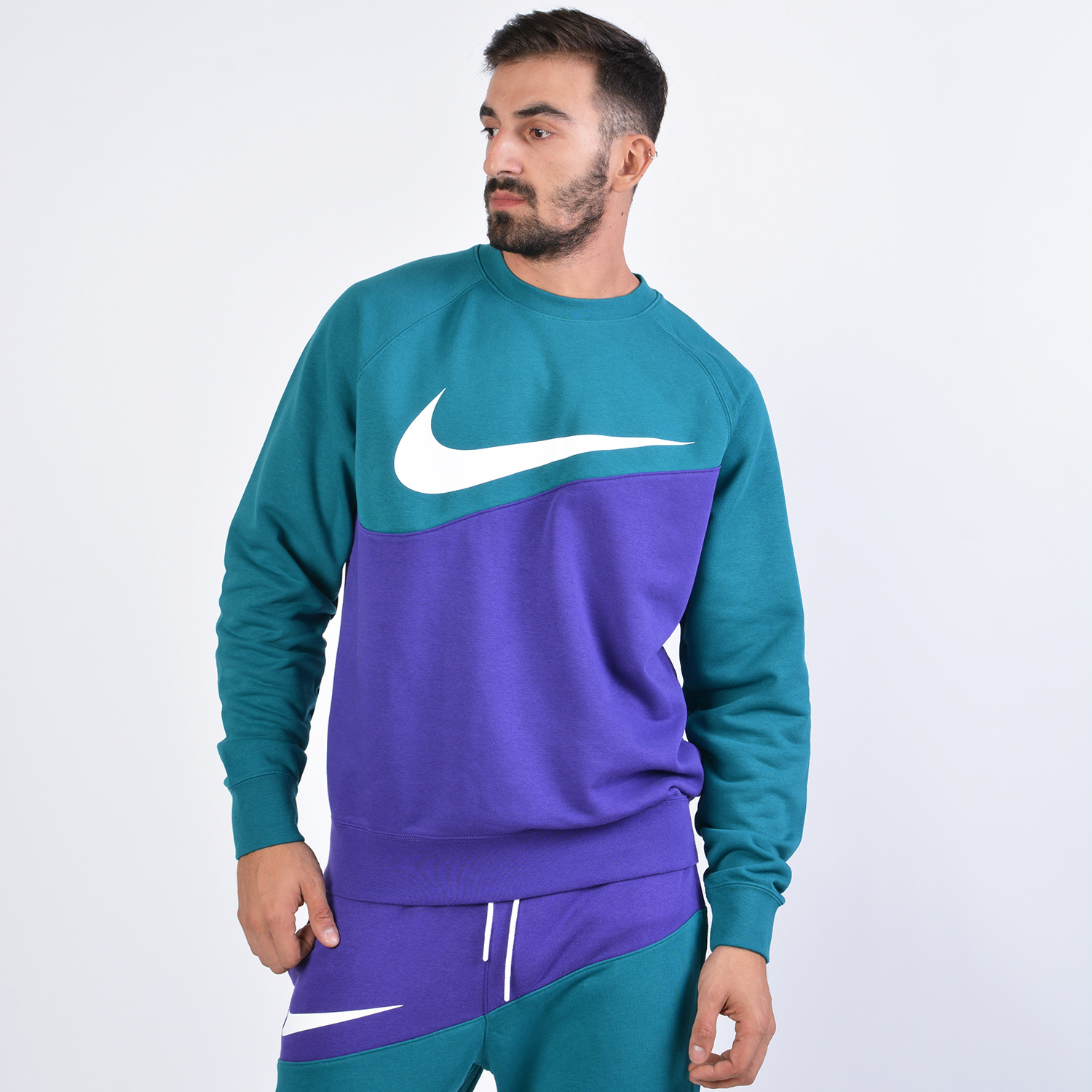Nike Swoosh спортивный костюм зеленый
