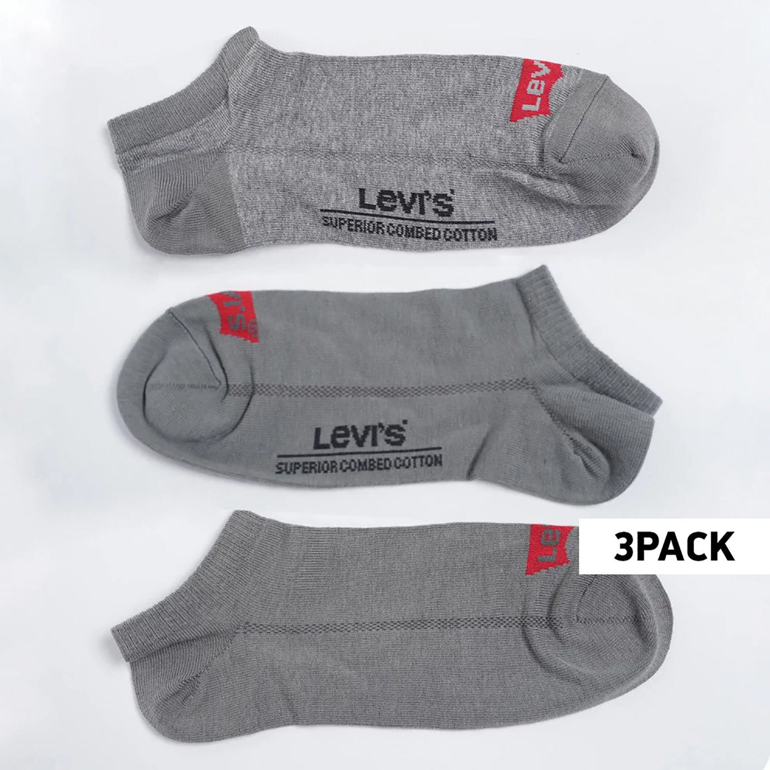 Levis 168Sf Low Cut 3 Packets Socks (9000050691_40051)