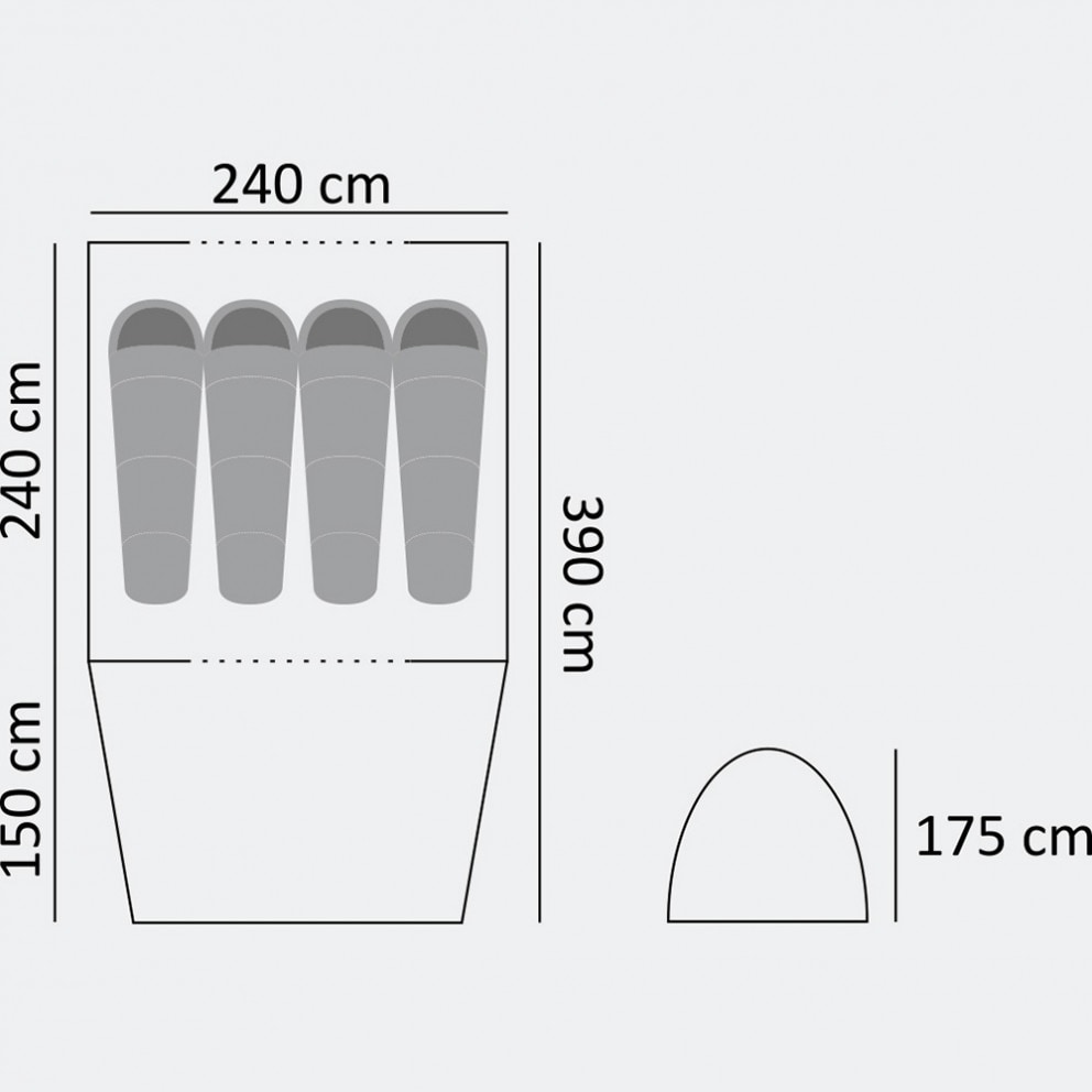 Grasshoppers Electra L - 4 People 340 X 240 X 175 Cm