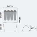 Grasshoppers Electra L - 4 People 340 X 240 X 175 Cm