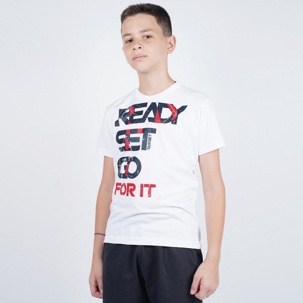 Target Παιδικο Σετ T-Shirt Βερμουδα ''ready Set Go