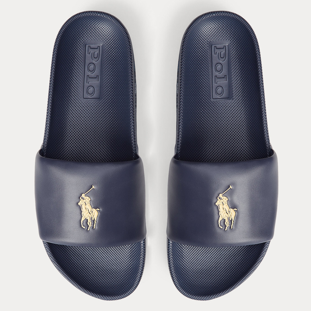 ralph lauren cayson sliders navy