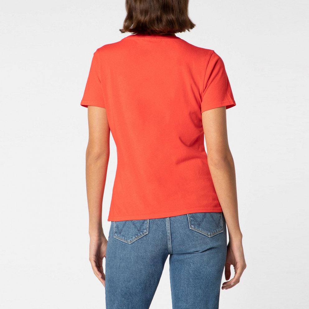 Wrangler Sign Off Tee Bittersweet Red Γυναικεία Μπλούζα
