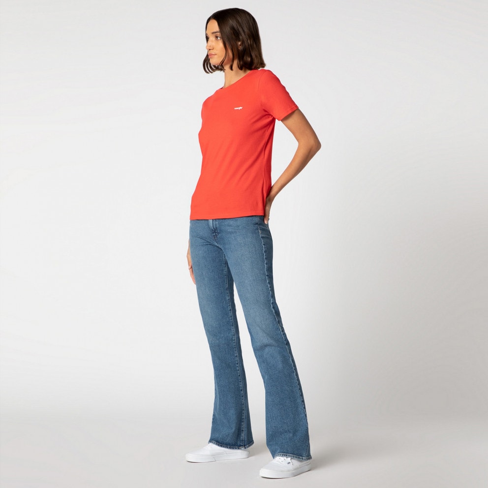 Wrangler Sign Off Tee Bittersweet Red Γυναικεία Μπλούζα