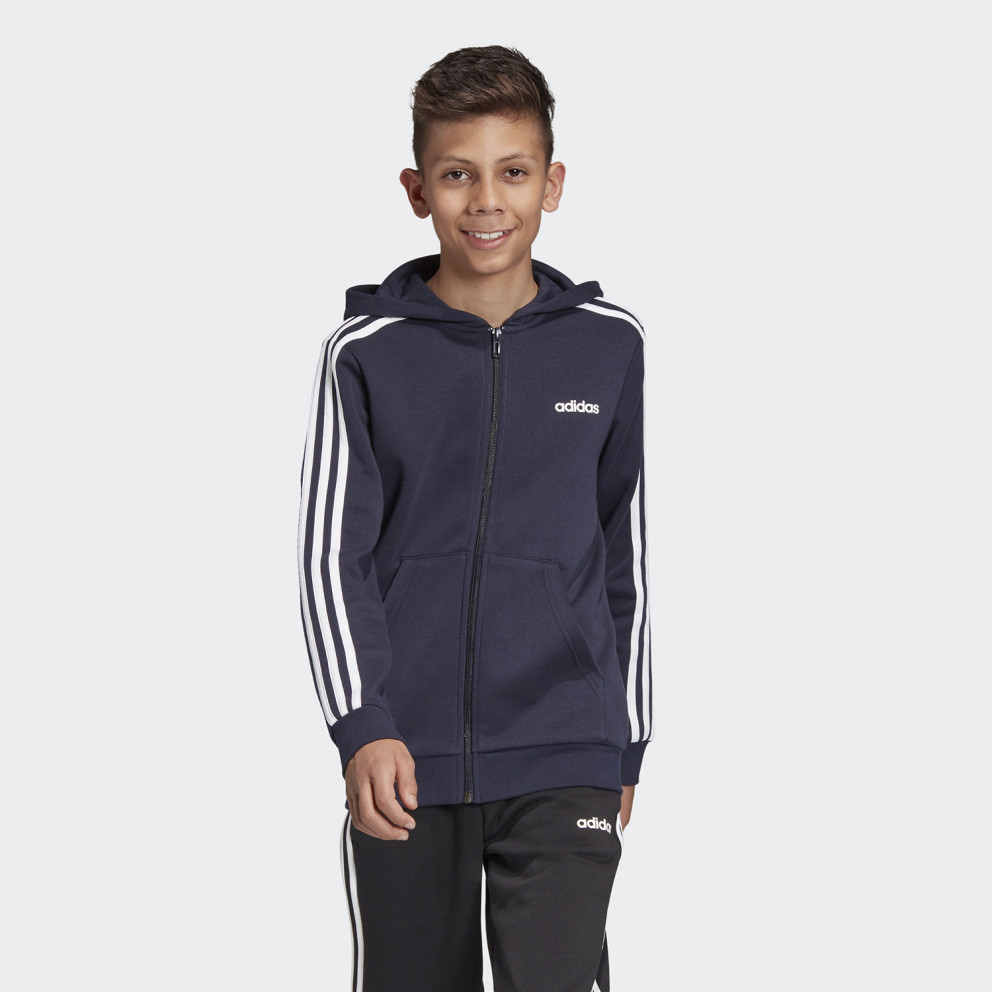 adidas Εssential 3-Stripes Παιδική Ζακέτα με Κουκούλα