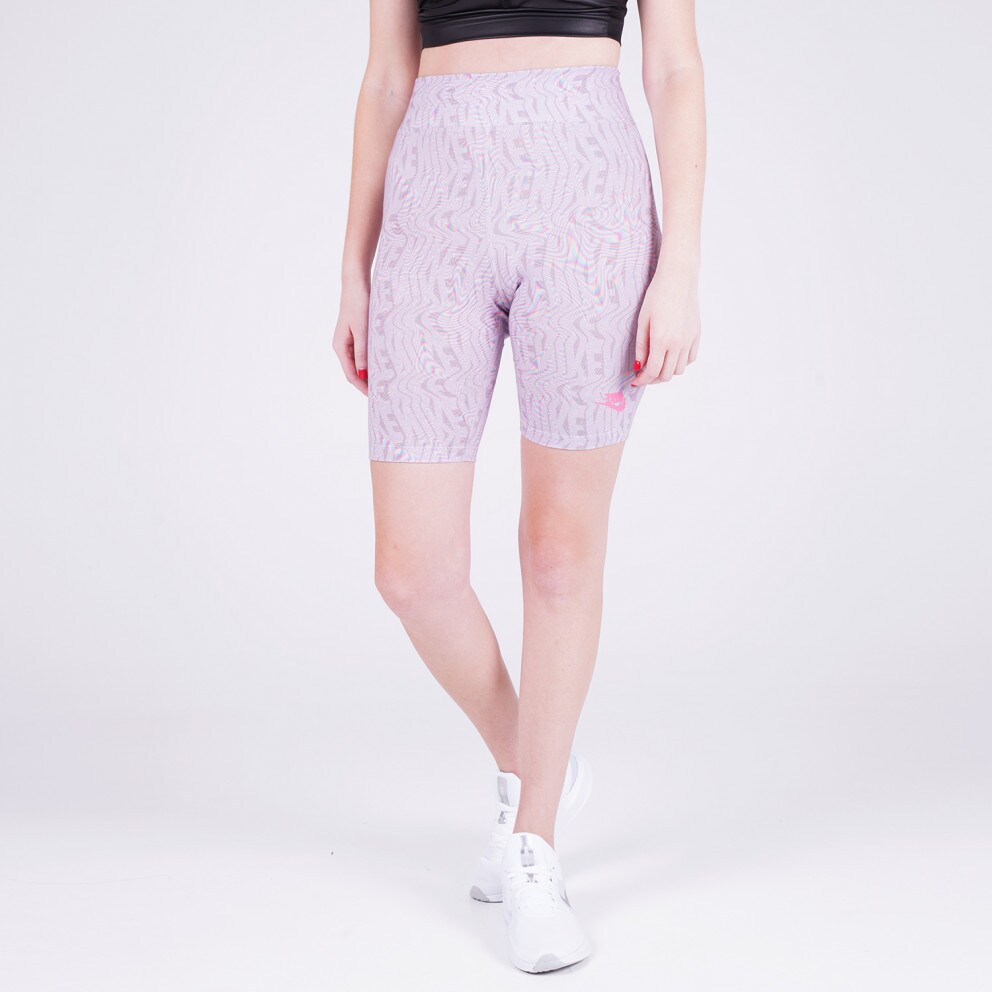 pink nike biker shorts
