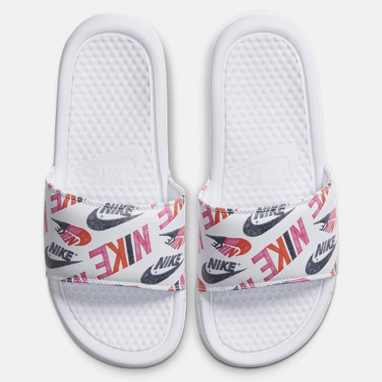 nike leopard print benassi slides