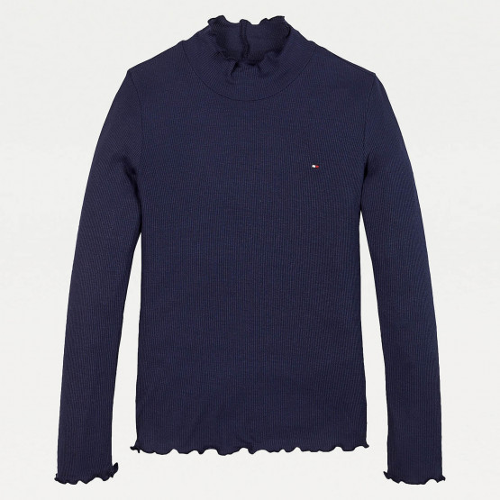 Tommy Hilfiger Girls Babylock Rib Knit L/S Shirt 