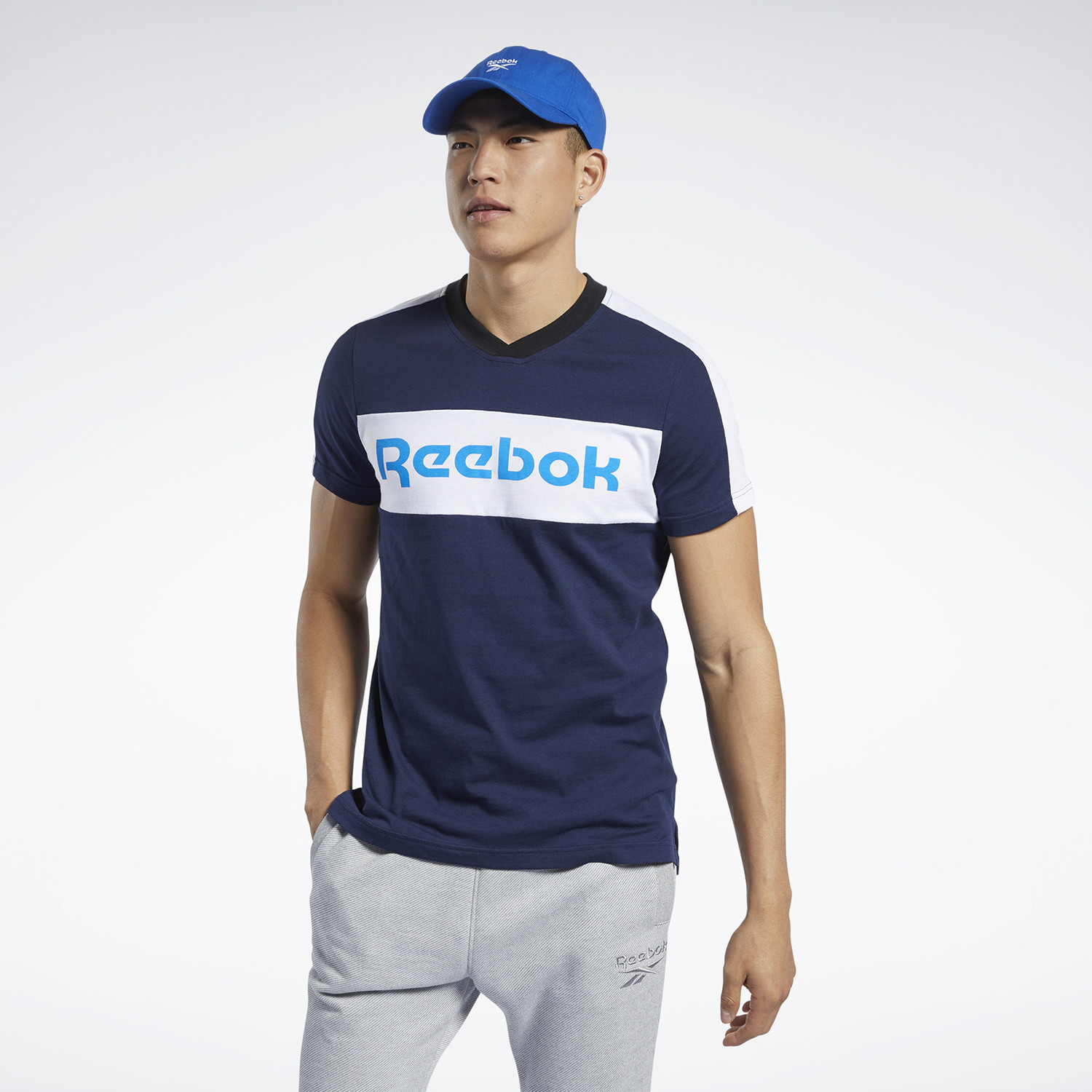 Reebok Sport Reebok Sport Training Essentials Linear Logo Graphic Ανδρική Μπλούζα (9000057709_47263)