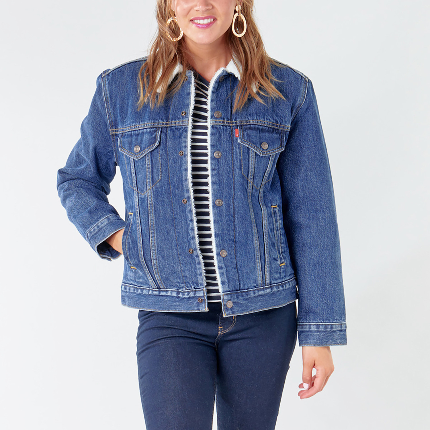 Levi's Levi's Sherpa Trucker Γυναικεία Jean Ζακέτα (9000054195_44386)