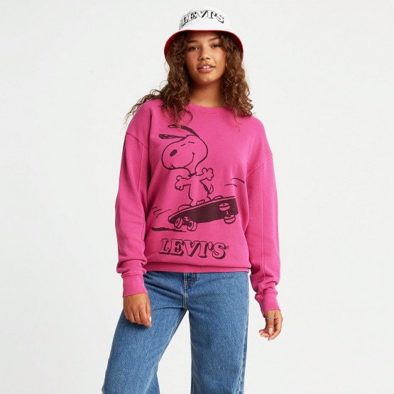 Levi's Unbasic Crew Sweatshirt Snoopy Γυναικεία Μακρυμάνικη Μπλούζα