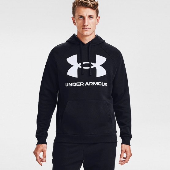 Under Armour Rival Fleece Big Logo Ανδρική Μπλούζα με Κουκούλα