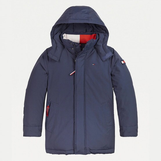 tommy jeans basic quilted hooded jacket