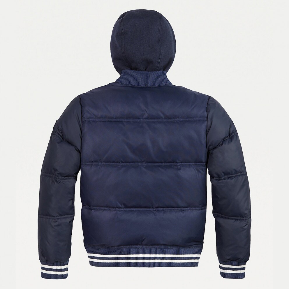 tommy jeans quilted over the head padded jacket