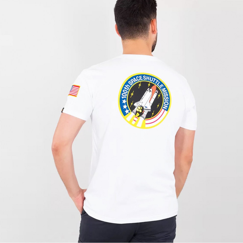 Marine Serre embroidered-logo organic-cotton T-shirt Nero - Alpha Industries  Space Shuttle Men\'s T - Shirt White 176507/09