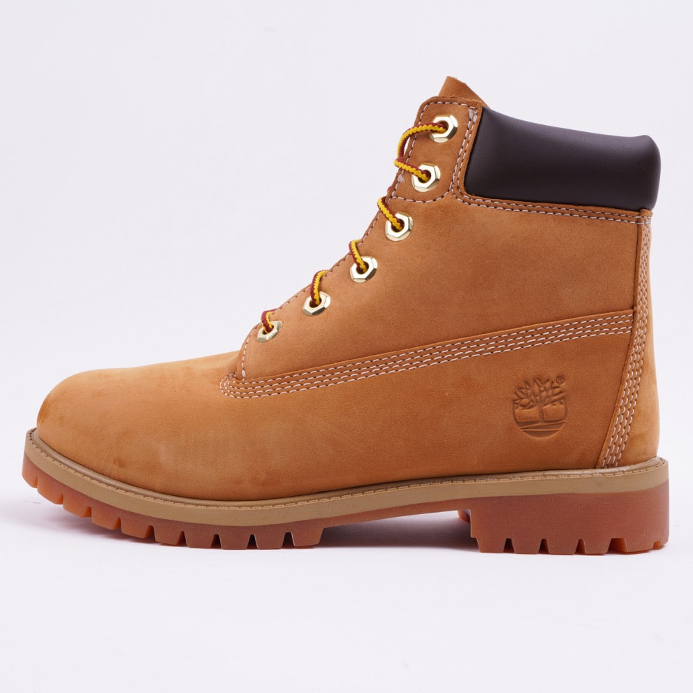 Timberland Kids 6Inch Prem Wheat Nubuc Yellow - Παιδικό Μποτάκι