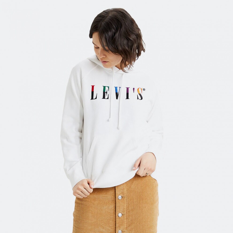 Levi's Graphic Sport Hoodie Split Serif Γυναικείο Φούτερ με Κουκούλα