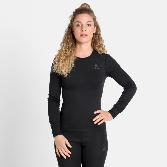 ODLO Womens Bl Top Crew Neck L/S Active Warm Long Sleeves Top 