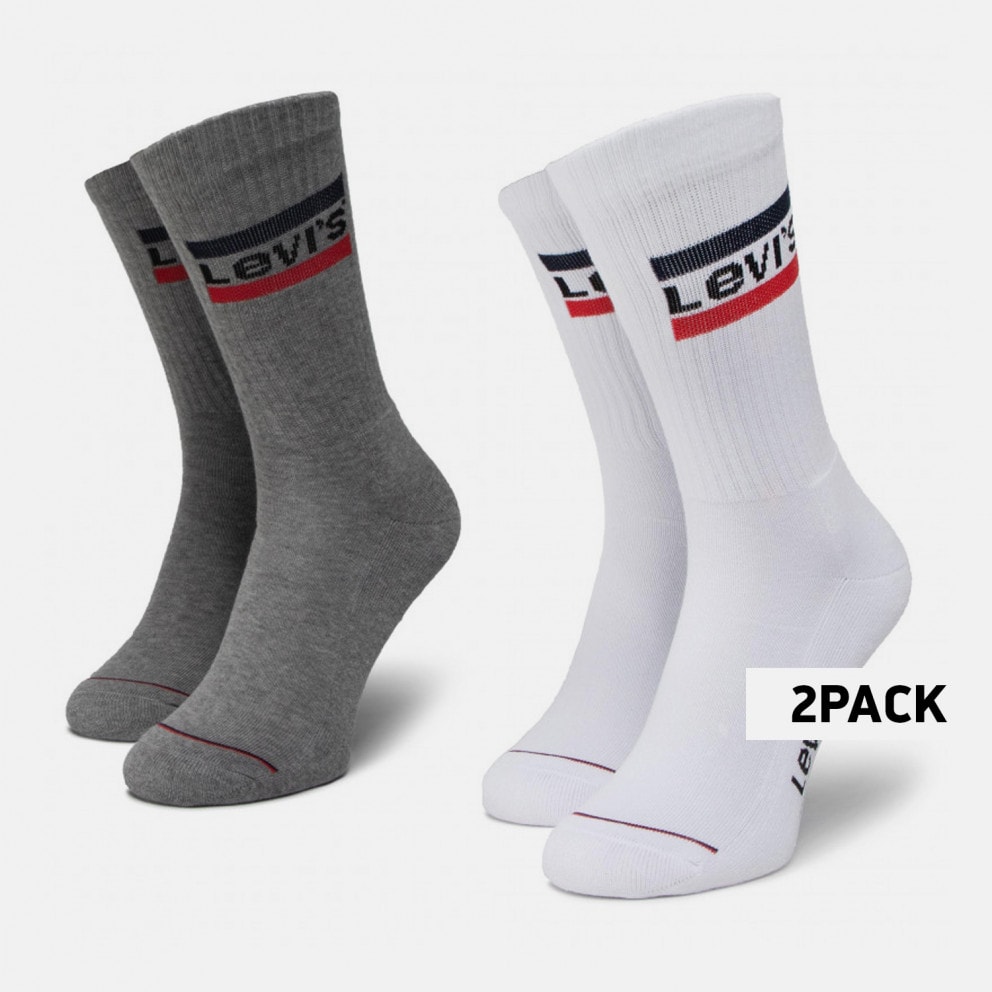 Levis Regular Cut Unisex Socks - 2 Pack