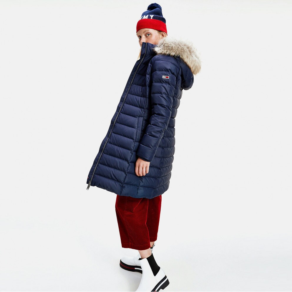 Tommy Jeans Essential Hooded Down Γυναικείο Μπουφάν