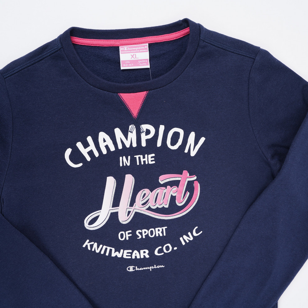 Champion Crewneck Kid's Long-Sleeve Shirt