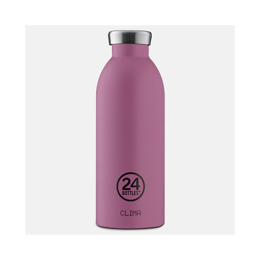 24Bottles Clima Mauve Steel Bottle 500 ml