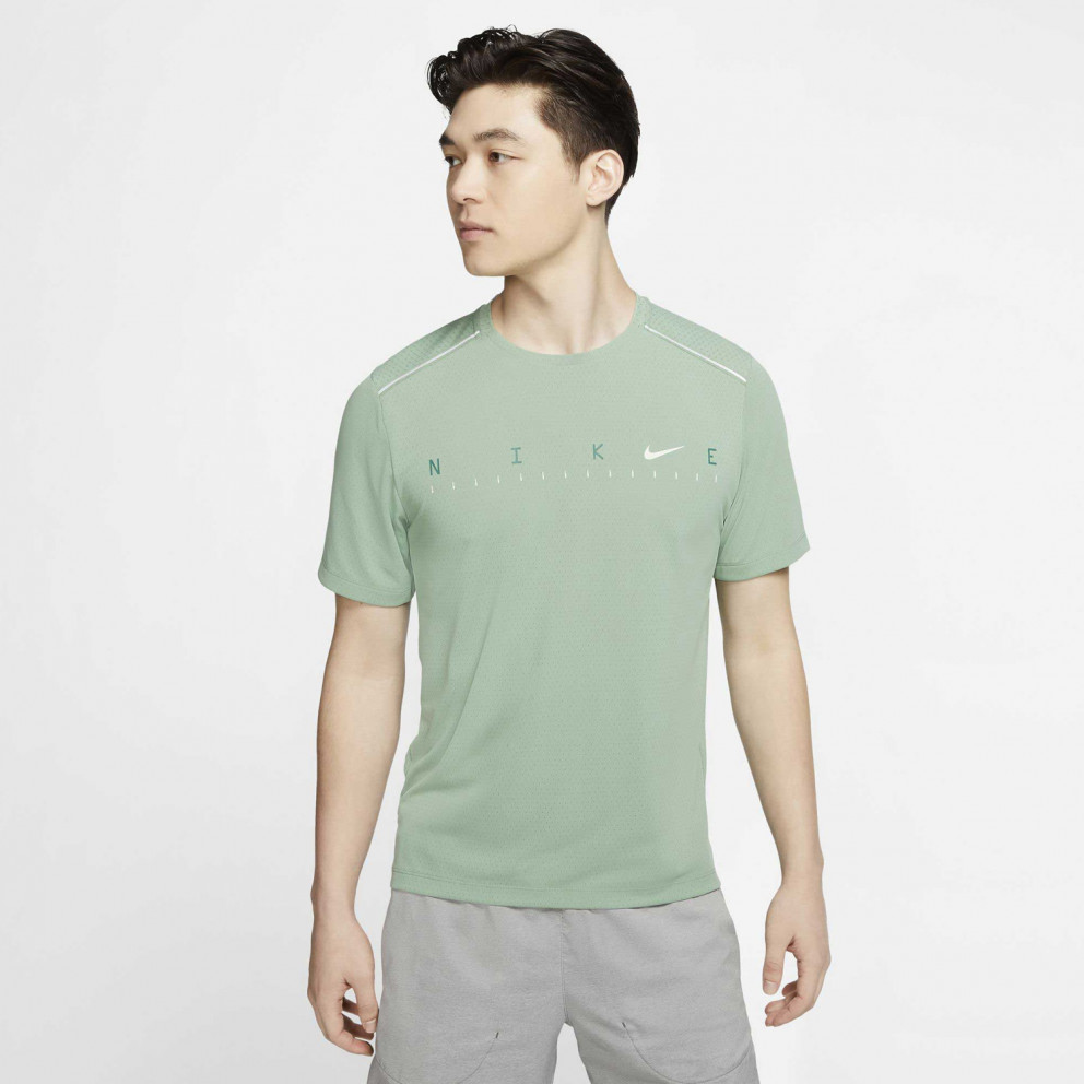 nike miler t shirt green