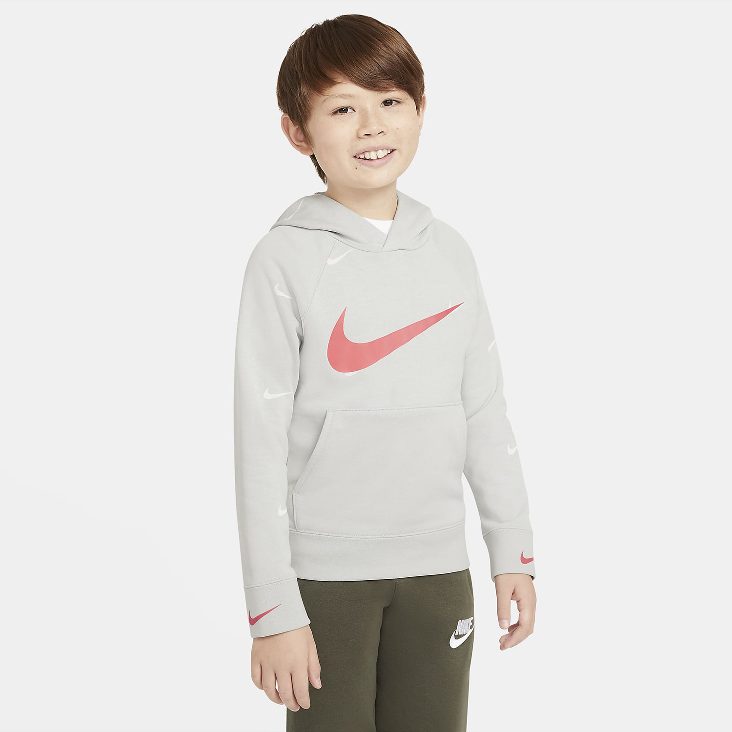 Nike Sportswear Swoosh Παιδικό Φούτερ με Κουκούλα (9000069697_50537)