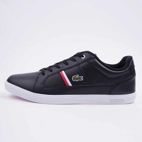 lacoste europa sneakers with green stripe