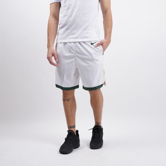 White Nike NBA Milwaukee Bucks Swingman Shorts