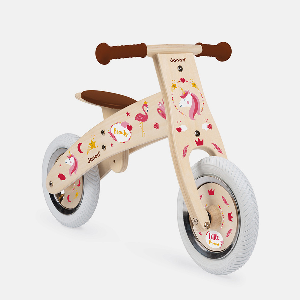 Janod Ξύλινο Παιδικό Ποδήλατο με Αυτοκόλλητα