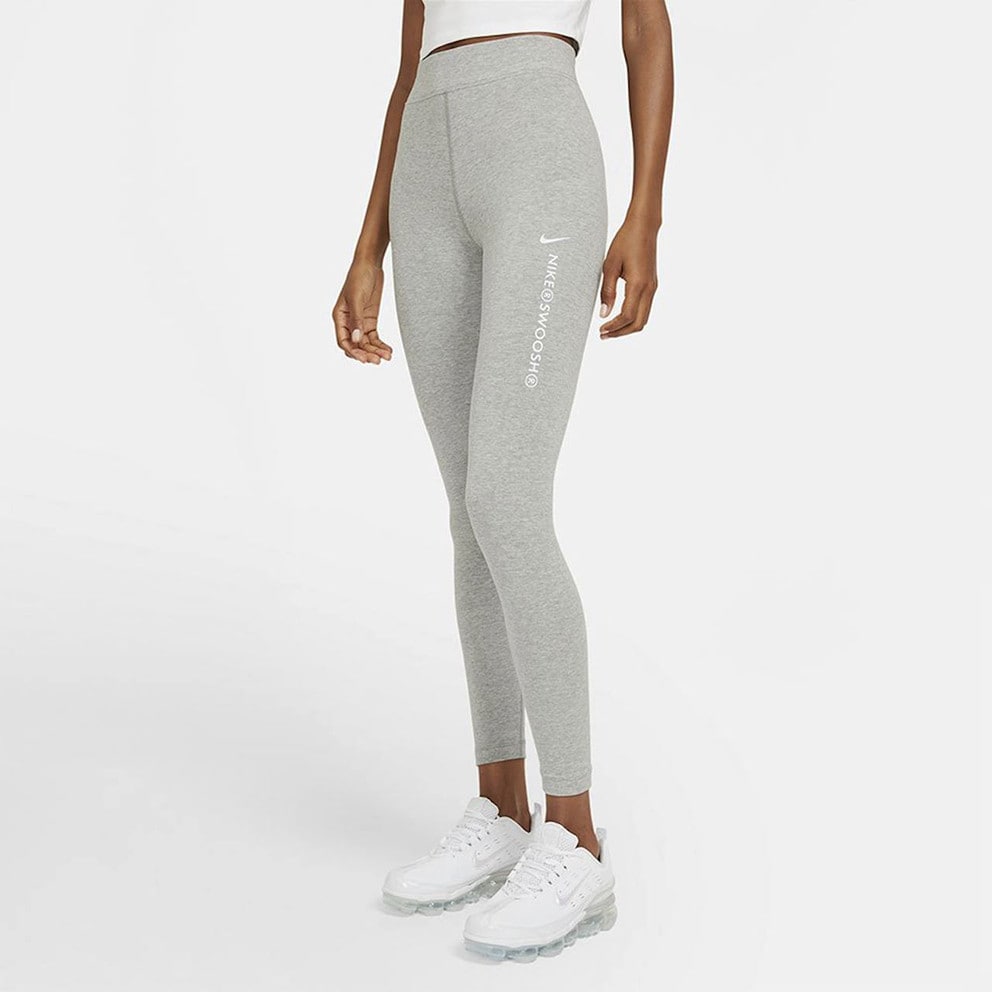 Nike grey swoosh leggings hotsell